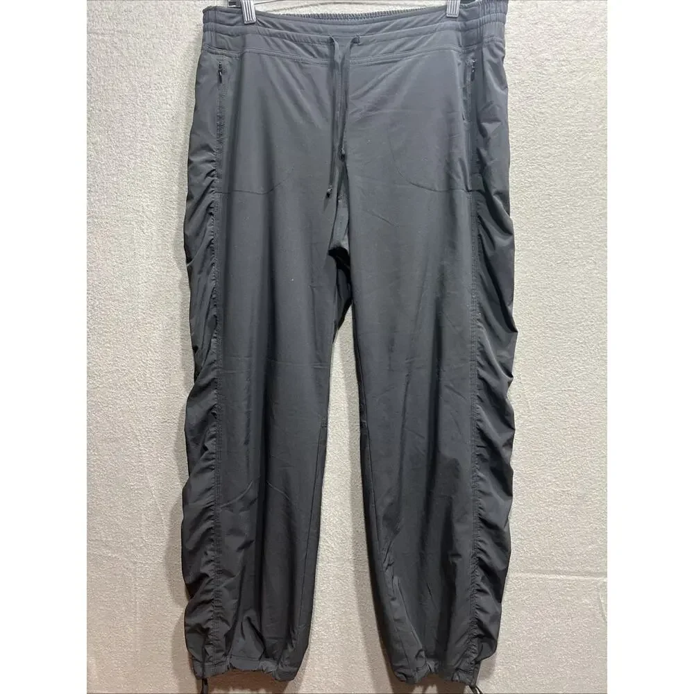 Athleta Lined La Viva joggers Pants Black Womens Size 14